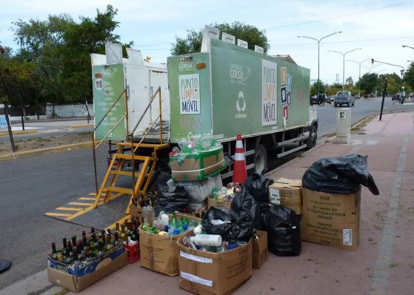 El  Punto Limpio Móvil de Girsu en Gaiman, Playa Unión y&nbsp;Trelew