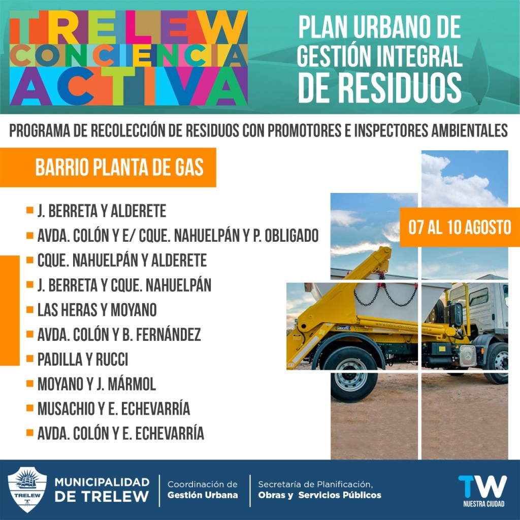 Se inicia el programa ambiental «Trelew Conciencia&nbsp;Activa»