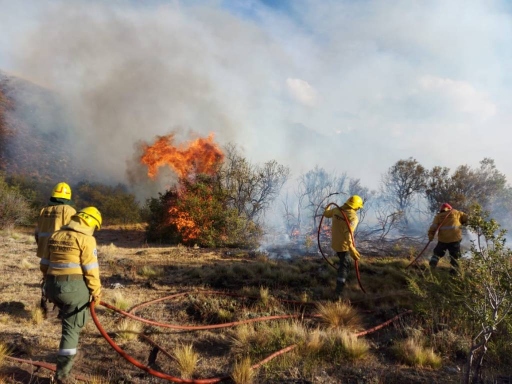 #CHUBUT | Brigadistas trabajan para controlar incendios en la&nbsp;Cordillera