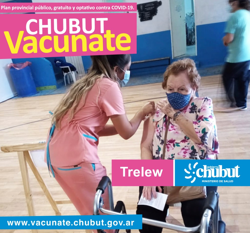 #CHUBUT | Aplicaron 23.524 dosis de la vacuna contra el COVID-19 a personas comprendidas en grupos&nbsp;priorizados