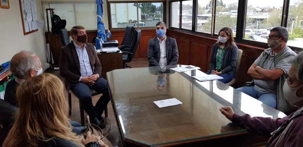 #rawson | continúan trabajando en el proyecto de defensas costeras para Playa&nbsp;Unión