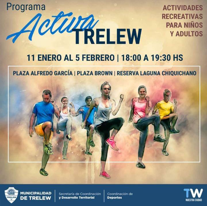 #TRELEW | Actividades deportivas para todas las&nbsp;edades