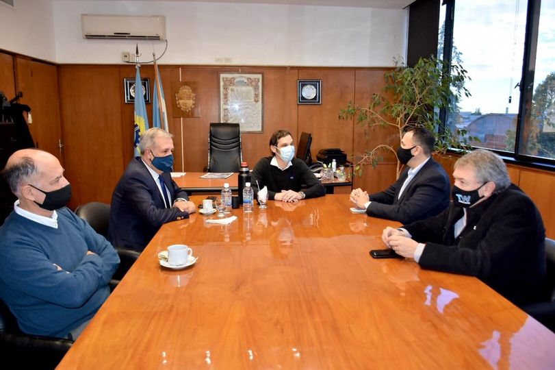 #TRELEW | Reunión entre el intendente, el ministro de Economía y autoridades del Banco del&nbsp;Chubut