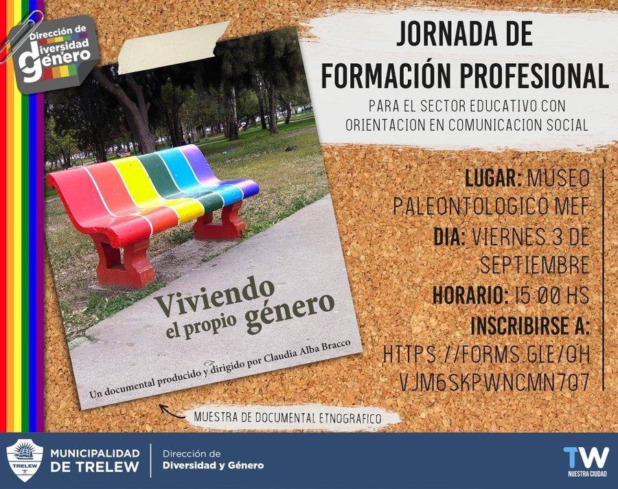 #TRELEW | JORNADA DE FORMACIÓN SOBRE CONSTRUCCIÓN DE LA IDENTIDAD DE&nbsp;GÉNERO