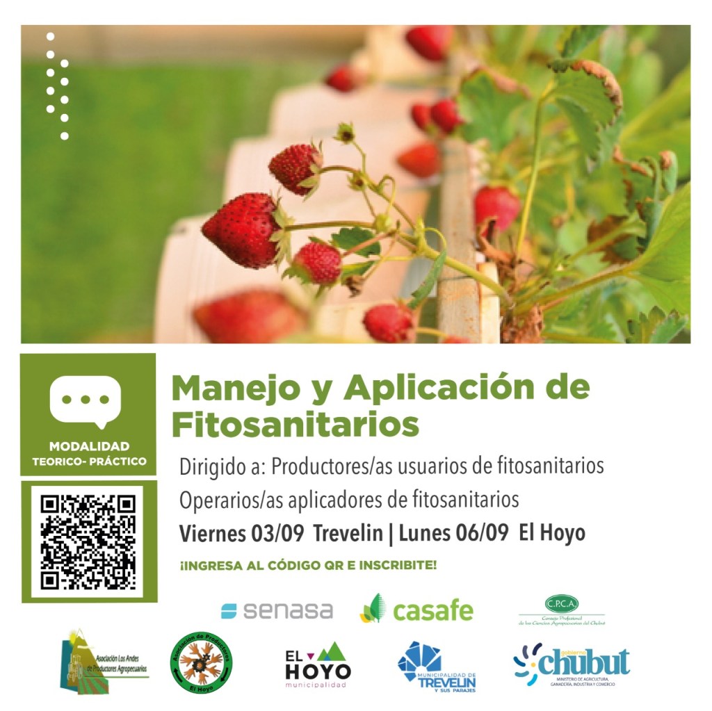 #CHUBUT | NUEVA CAPACITACIÓN SOBRE MANEJO Y APLICACIÓN DE&nbsp;FITOSANITARIOS