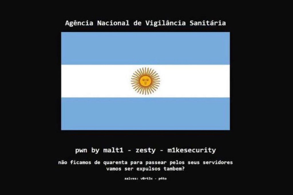 #FÚTBOL | VIVEZA CRIOLLA: HACKEARON LA WEB OFICIAL DE&nbsp;ANVISA
