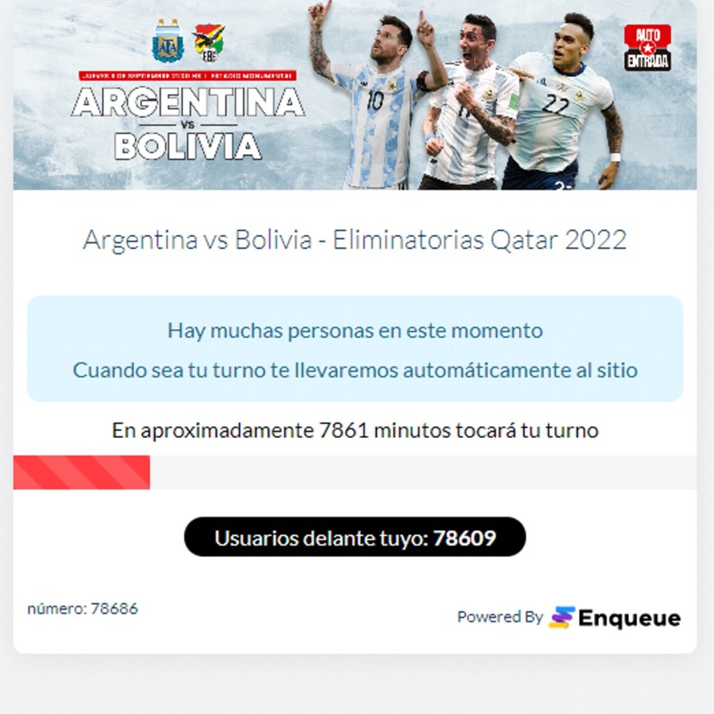 #DECEPCIÓN | MILES DE HINCHAS SE QUEDARON CON LAS GANAS DE COMPRAR ENTRADAS PARA VER A LA&nbsp;ARGENTINA