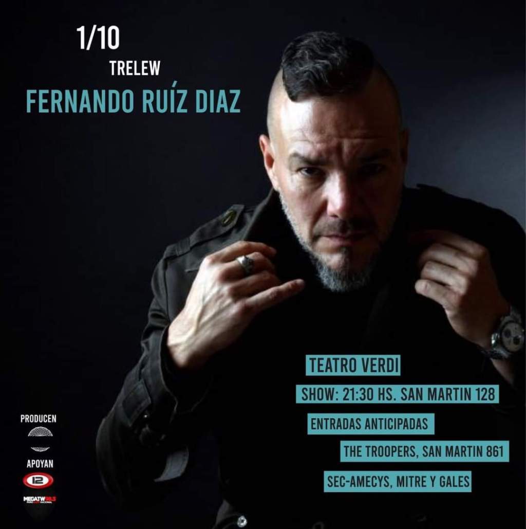 #DATAZO | TE REGALAMOS 2 ENTRADAS PARA VER A FERNANDO RUIZ DIAZ EN&nbsp;TRELEW!