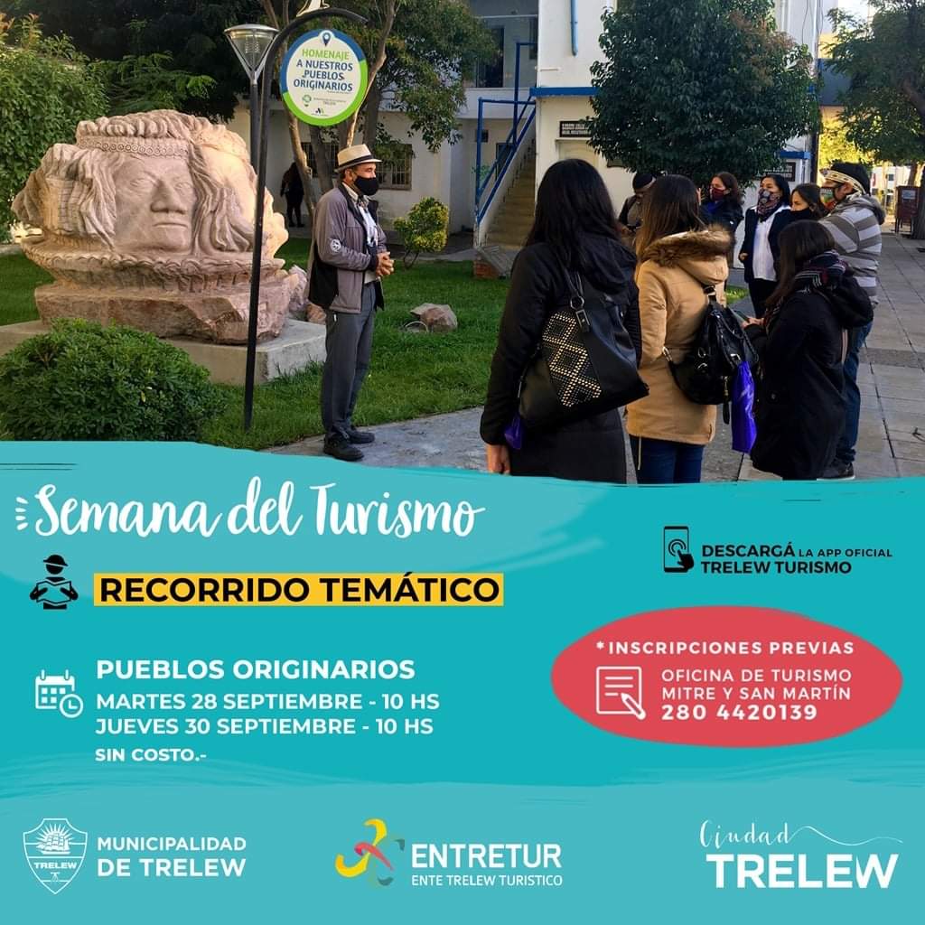 #DATO | CAMINATAS Y CIRCUITOS TURÍSTICOS GUIADOS Y GRATUITOS EN&nbsp;TRELEW