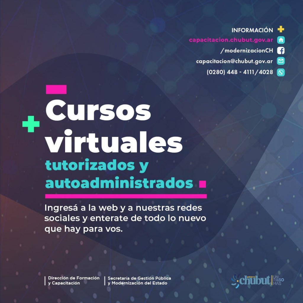 #CHUBUT | CAPACITACIONES GRATUITAS PARA AGENTES&nbsp;PÚBLICOS