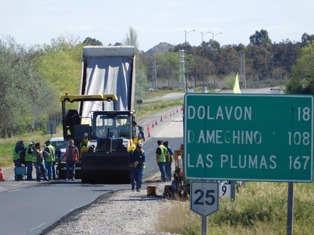 #RUTA | AVANZA OBRA DE CONSERVACIÓN EN LA 25, ENTRE TRELEW Y&nbsp;DOLAVON