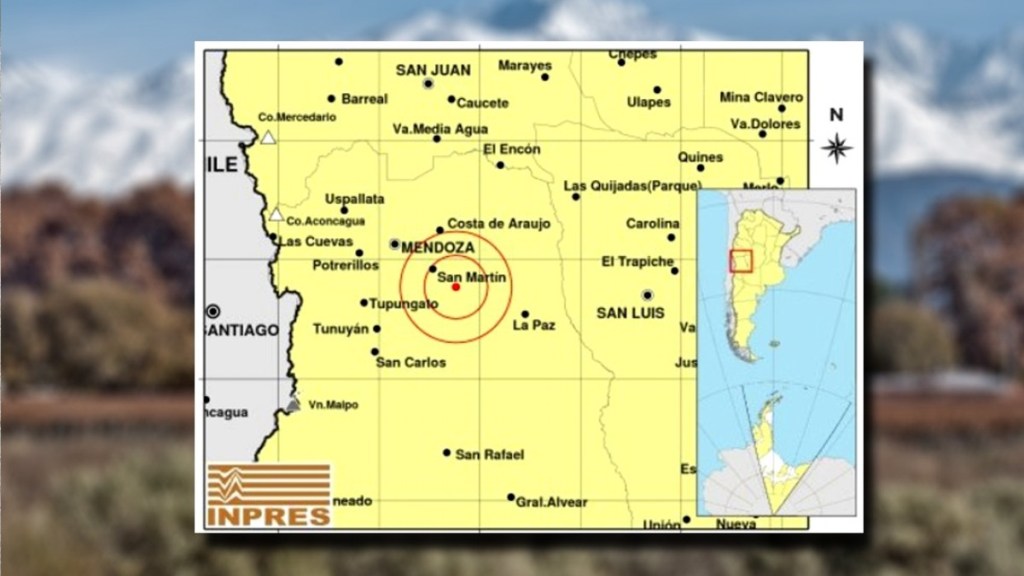 #ALERTA | HUBO UN SISMO DE 5,2 GRADOS CERCA DE&nbsp;MENDOZA