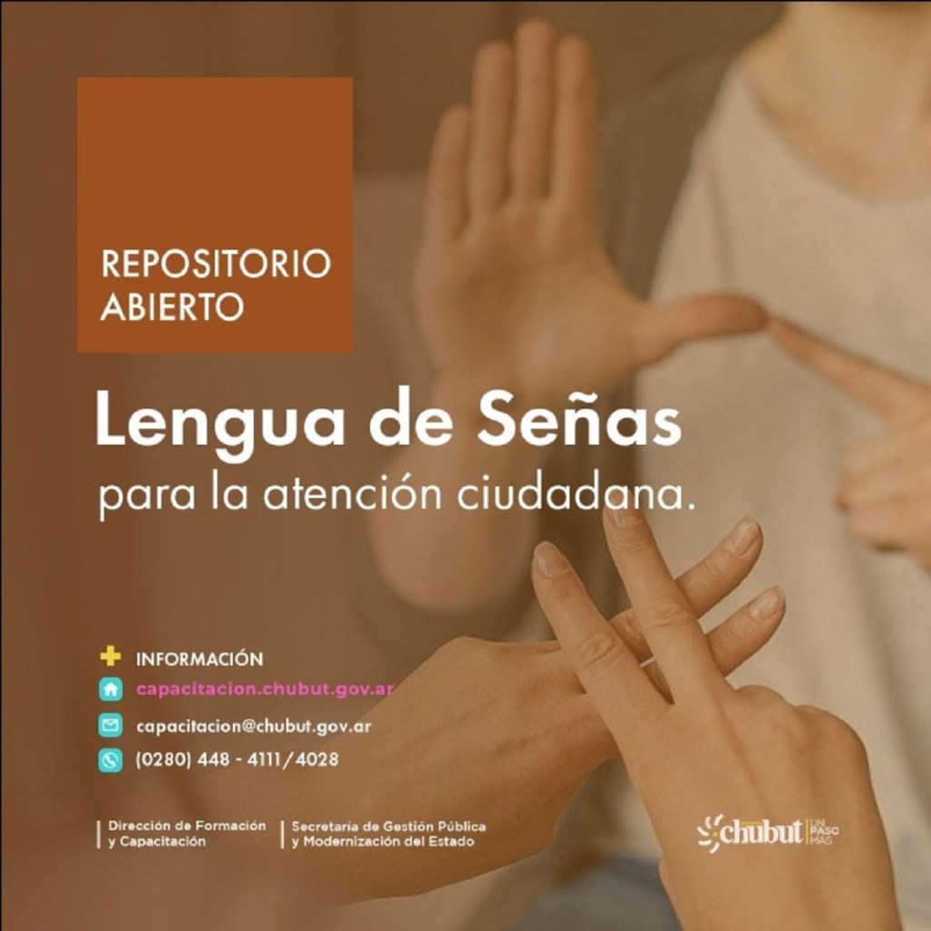#CHUBUT | LENGUA DE SEÑAS PARA ATENCIÓN&nbsp;CIUDADANA