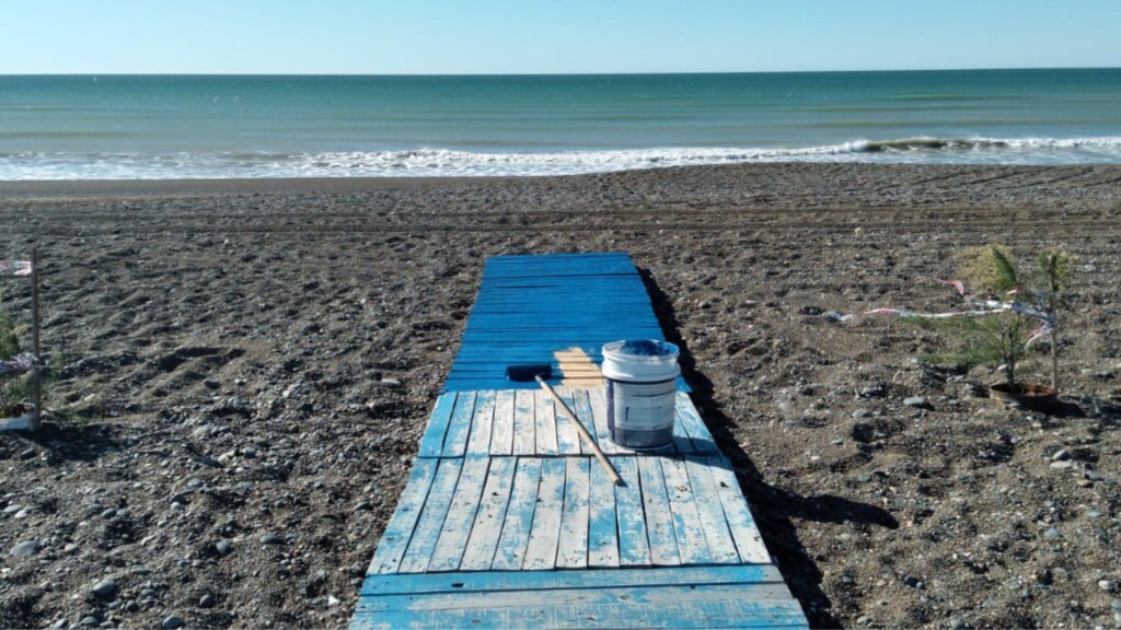 #RAWSON | INSTALARON Y REPARARON RAMPAS PARA DISCAPACITADOS EN PLAYA&nbsp;UNIÓN