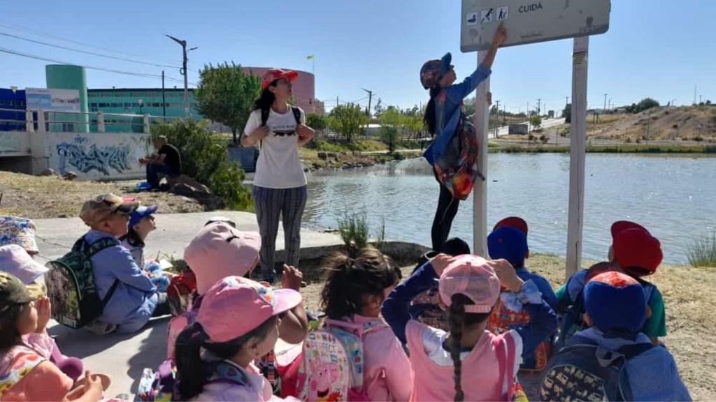 #TRELEW | NIÑOS DEL JARDÍN N°468 RECORRIERON LA LAGUNA&nbsp;CHIQUICHANO