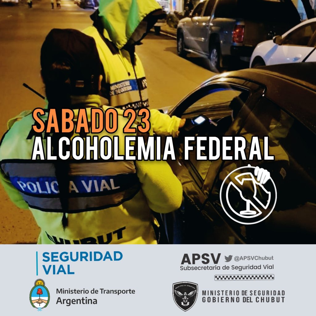 #CHUBUT | LA PROVINCIA PARTICIPA DEL PROGRAMA «ALCOHOLEMIA&nbsp;FEDERAL»