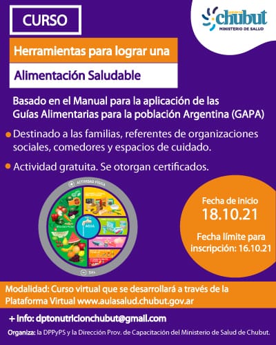 #DATO | CURSO SOBRE ALIMENTACIÓN&nbsp;SALUDABLE