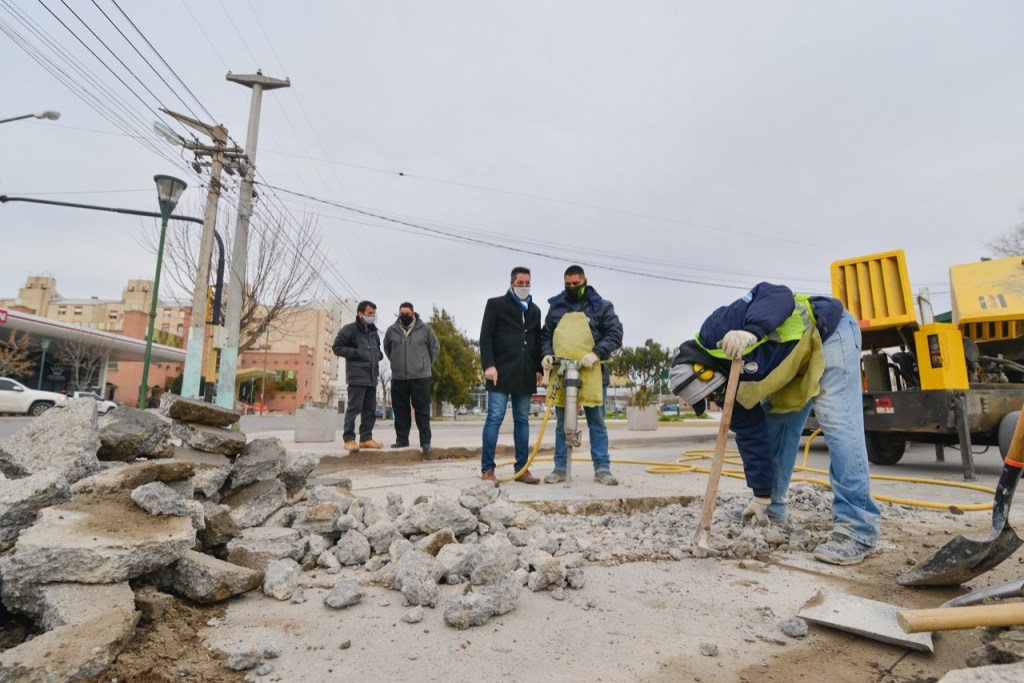 #TRELEW | LA GESTIÓN DE LA OBRA PÚBLICA ES EL MOTOR DE LA&nbsp;ECONOMÍA