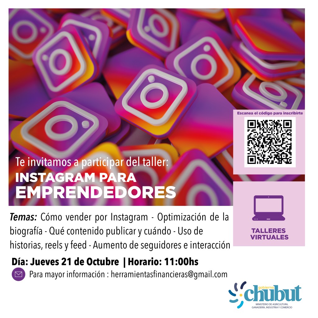 #CHUBUT | DICTARÁN TALLER DE INSTAGRAM PARA&nbsp;EMPRENDEDORES