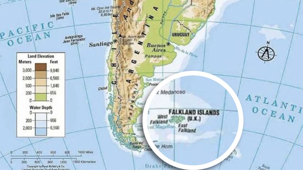 #ESCÁNDALO | UN MAPA EN UN MANUAL DE 6° GRADO CAMBIA LA DENOMINACIÓN DE LAS ISLAS&nbsp;MALVINAS