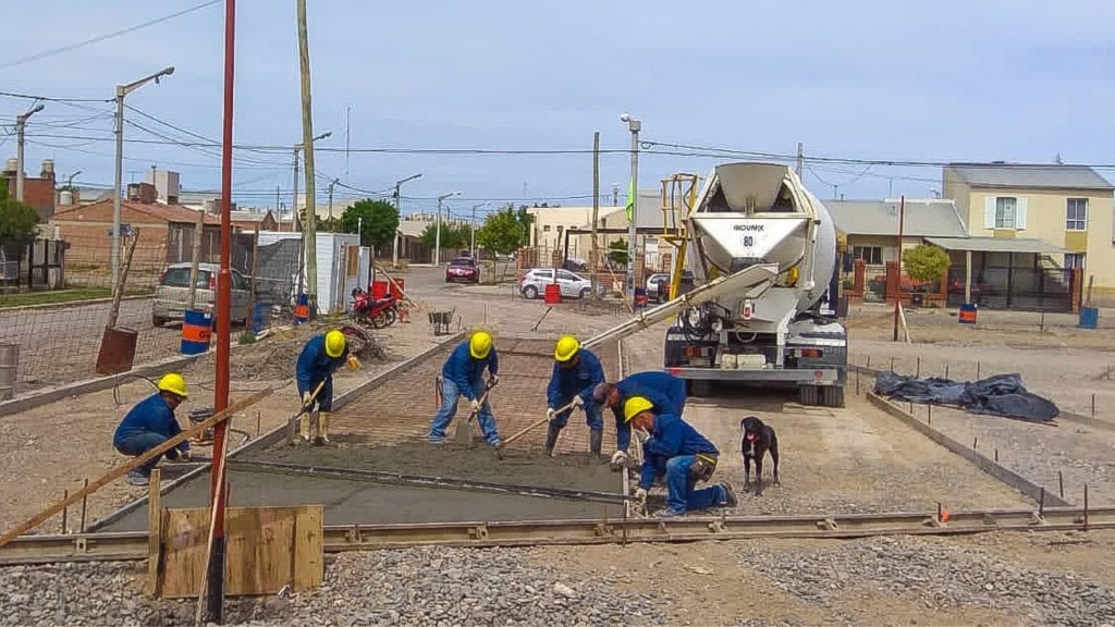 #TRELEW | LA OBRA DE LA PLAZA DE LA MUJER LLEVA UN 32% DE&nbsp;AVANCE