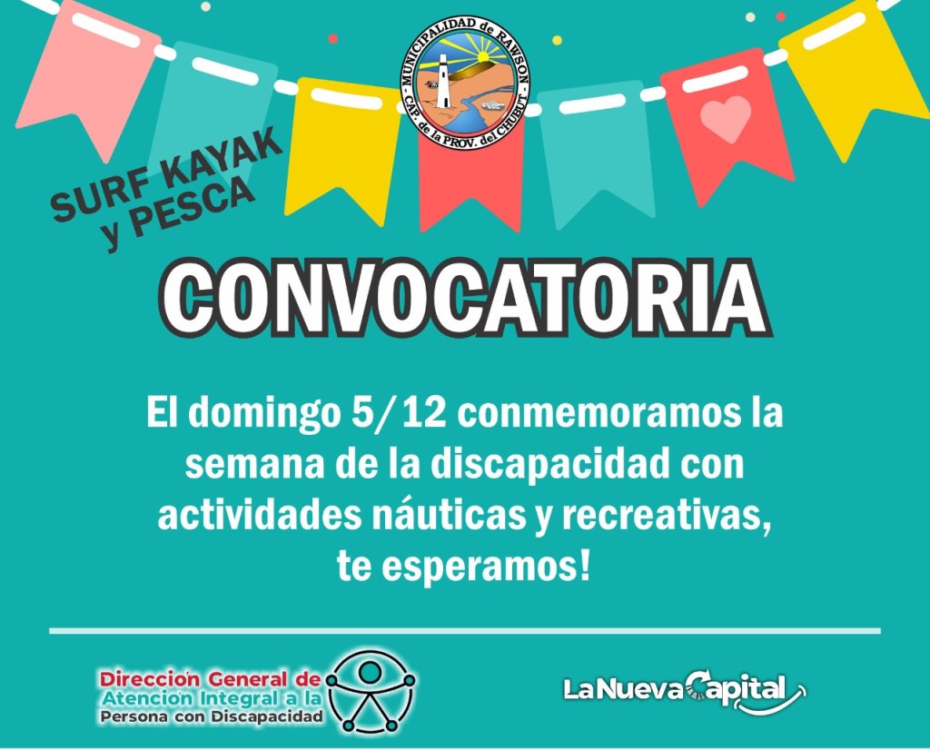 #RAWSON | SE HARÁ LA PRIMERA GALA POR EL DÍA INTERNACIONAL DE LA&nbsp;DISCAPACIDAD