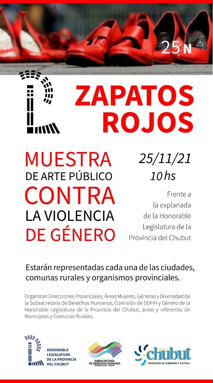 #CHUBUT | INVITAN A PARTICIPAR DE LA INTERVENCIÓN «ZAPATOS&nbsp;ROJOS»