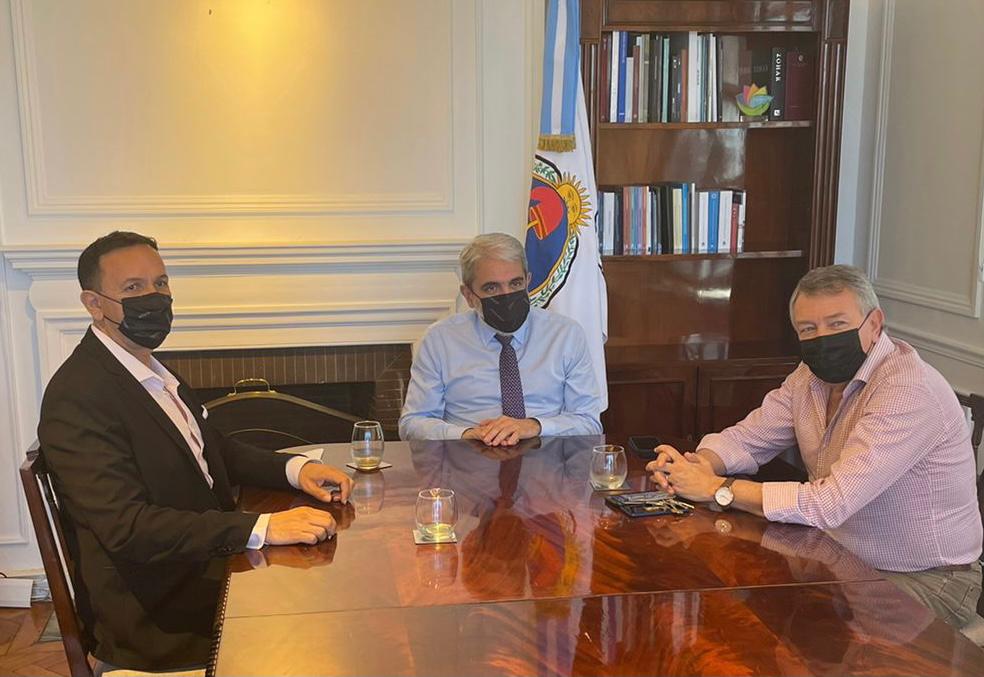 #TRELEW | MADERNA SE REUNIÓ CON EL MINISTRO&nbsp;FERNÁNDEZ