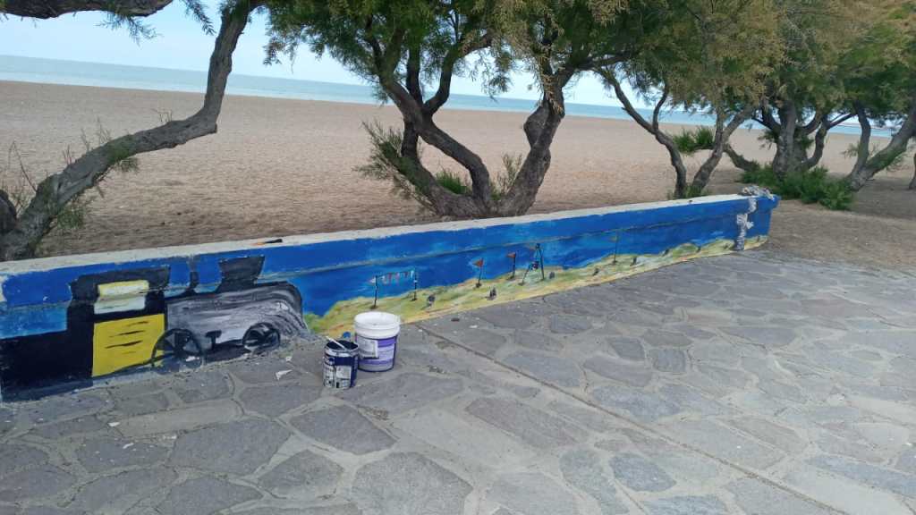 #RAWSON | RESTAURAN MURETES DE LA RAMBLA EN PLAYA&nbsp;UNIÓN