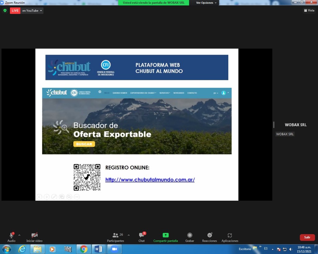 #CHUBUT | PLATAFORMA DE OFERTA EXPORTABLE DE EMPRESAS&nbsp;LOCALES