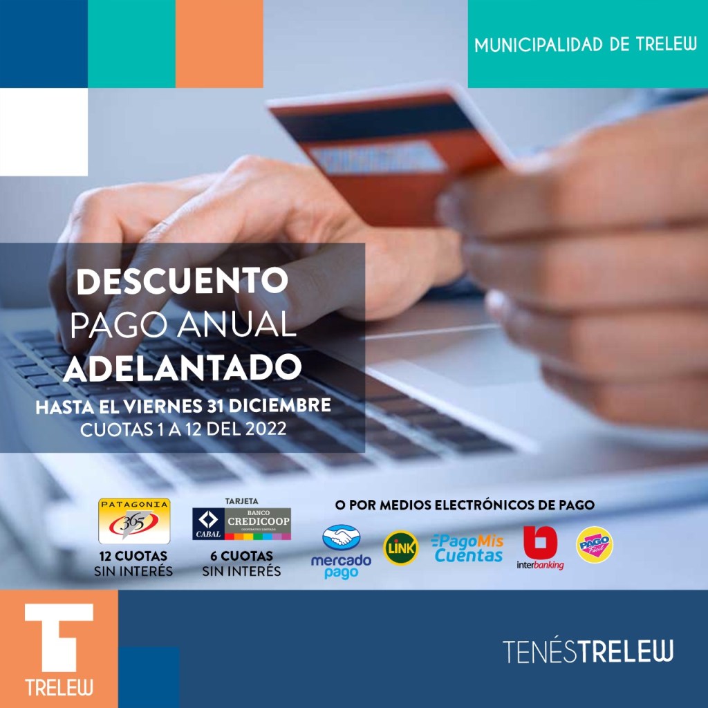 #TRELEW | CONTINÚA EL PAGO ANTICIPADO DE&nbsp;IMPUESTOS
