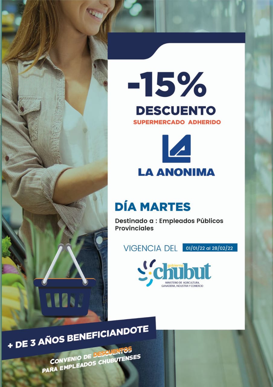 #CHUBUT | CONTINÚA EL PROGRAMA DE DESCUENTOS EN SUPERMERCADOS PARA EMPLEADOS&nbsp;PÚBLICOS