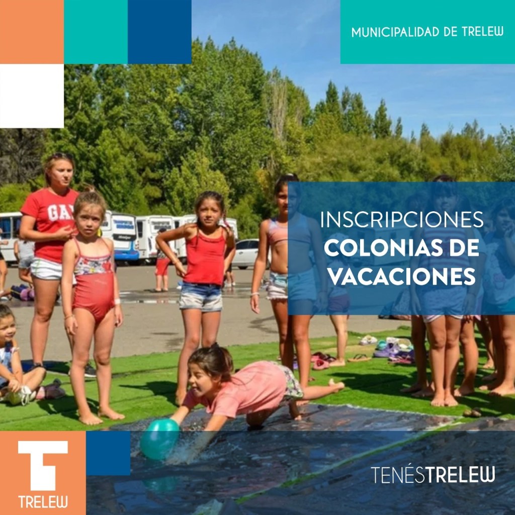 #DATO | Abren las inscripciones para las Colonias de Vacaciones en&nbsp;Trelew