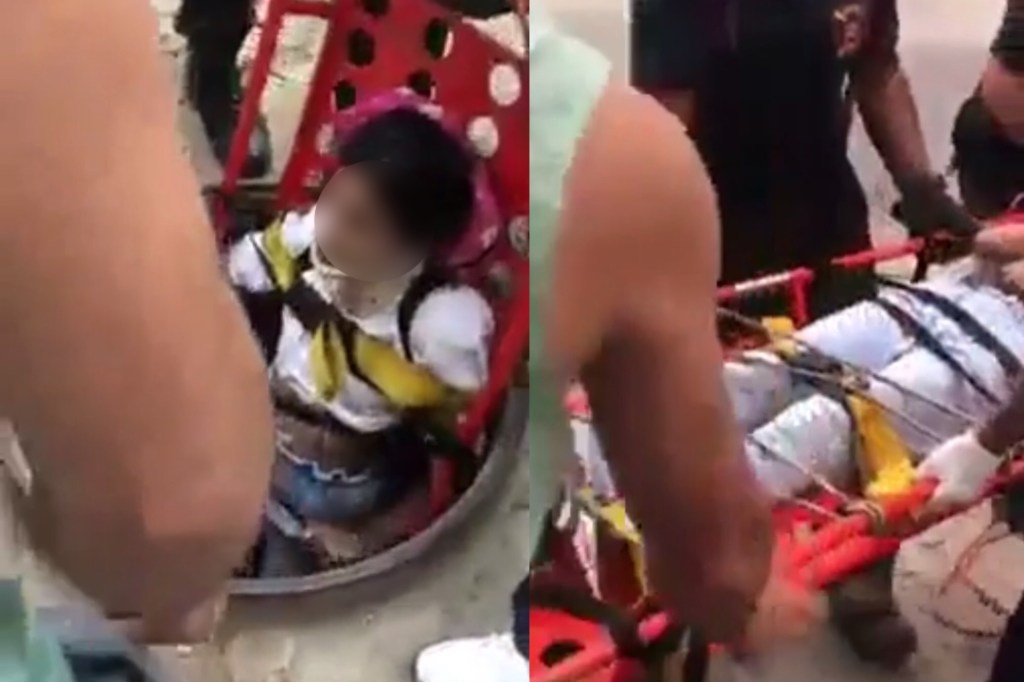 #HÉROES | BOMBEROS RESCATARON A UNA NENA DE 12 AÑOS QUE HABÍA CAÍDO A UNA ALCANTARILLA Y LE SALVARON LA&nbsp;VIDA