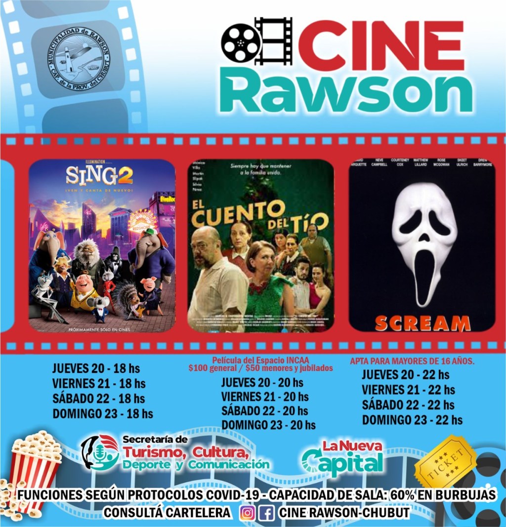 #DATO | LA CARTELERA DEL CINE RAWSON CON&nbsp;ESTRENOS