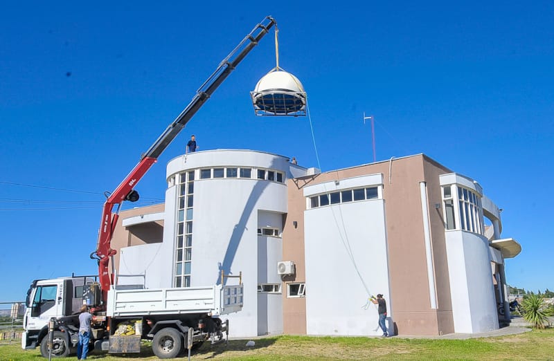 #DATO | INSTALARON LA NUEVA CÚPULA EN EL OBSERVATORIO DE&nbsp;TRELEW