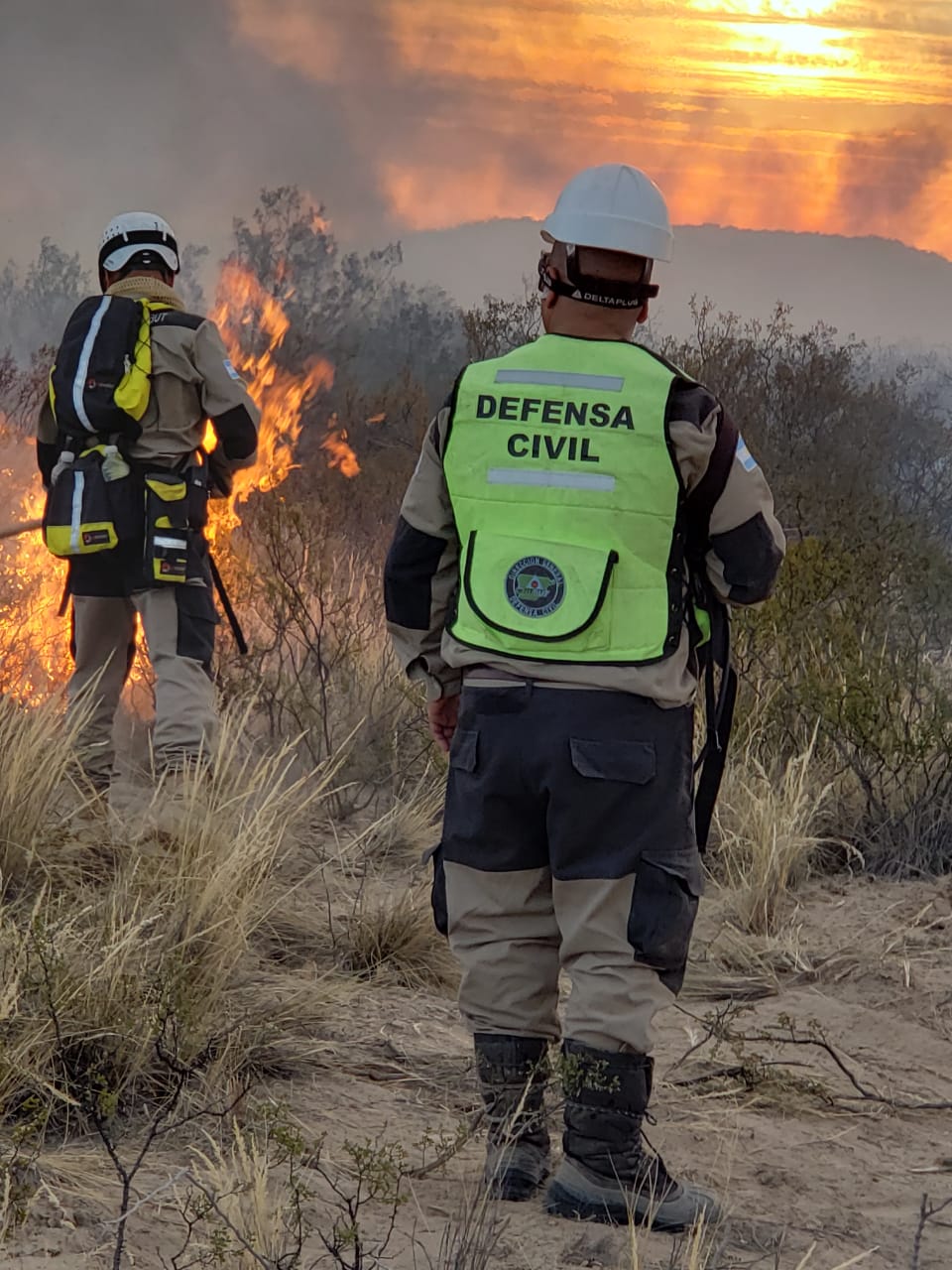 #CHUBUT | TRABAJAN PARA CONTENER EL INCENDIO EN PUERTO&nbsp;LOBOS