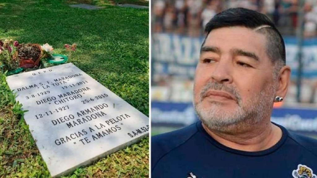 #DIEGO | LA TUMBA DE MARADONA ¿ABANDONADA? FOTO&nbsp;VIRAL