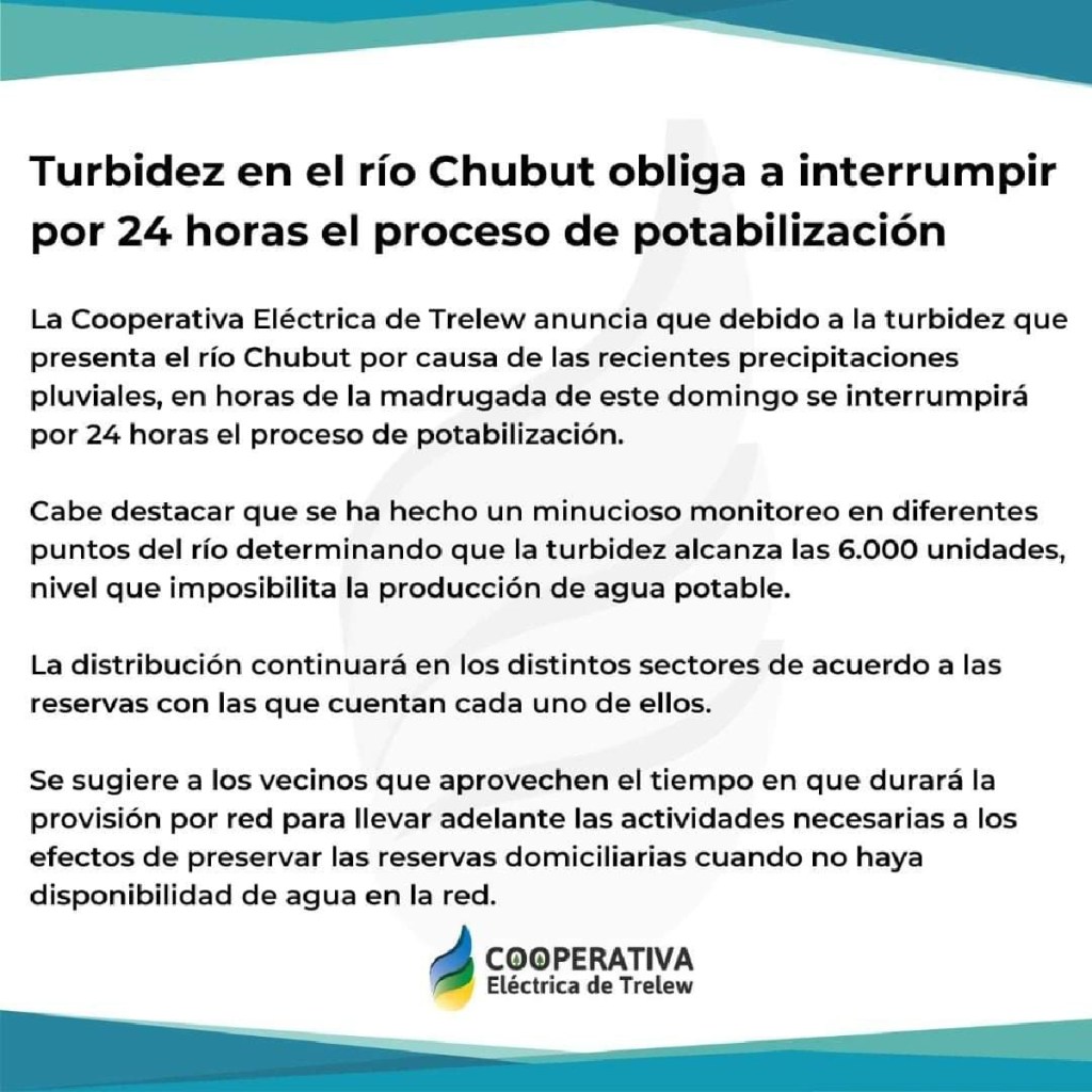 #IMPORTANTE | CORTE EN LA POTABILIZACION DE&nbsp;AGUA