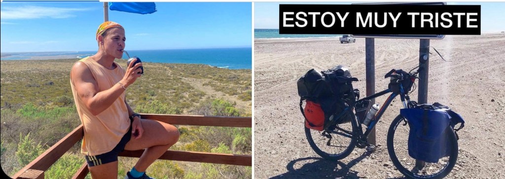 #BRONCA | RECORRE EL PAÍS EN BICICLETA Y EN MADRYN LE ROBARON LA&nbsp;COMPUTADORA