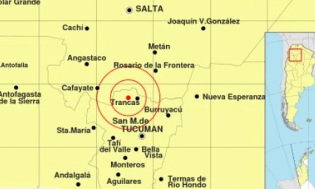 #ALERTA | FUERTE SISMO EN&nbsp;TUCUMÁN