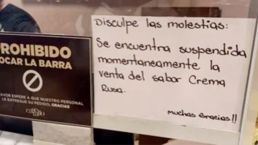 #GUERRA | HELADERÍA CORDOBESA NO VENDE CREMA RUSA EN PROTESTA POR LA INVASIÓN A&nbsp;UCRANIA