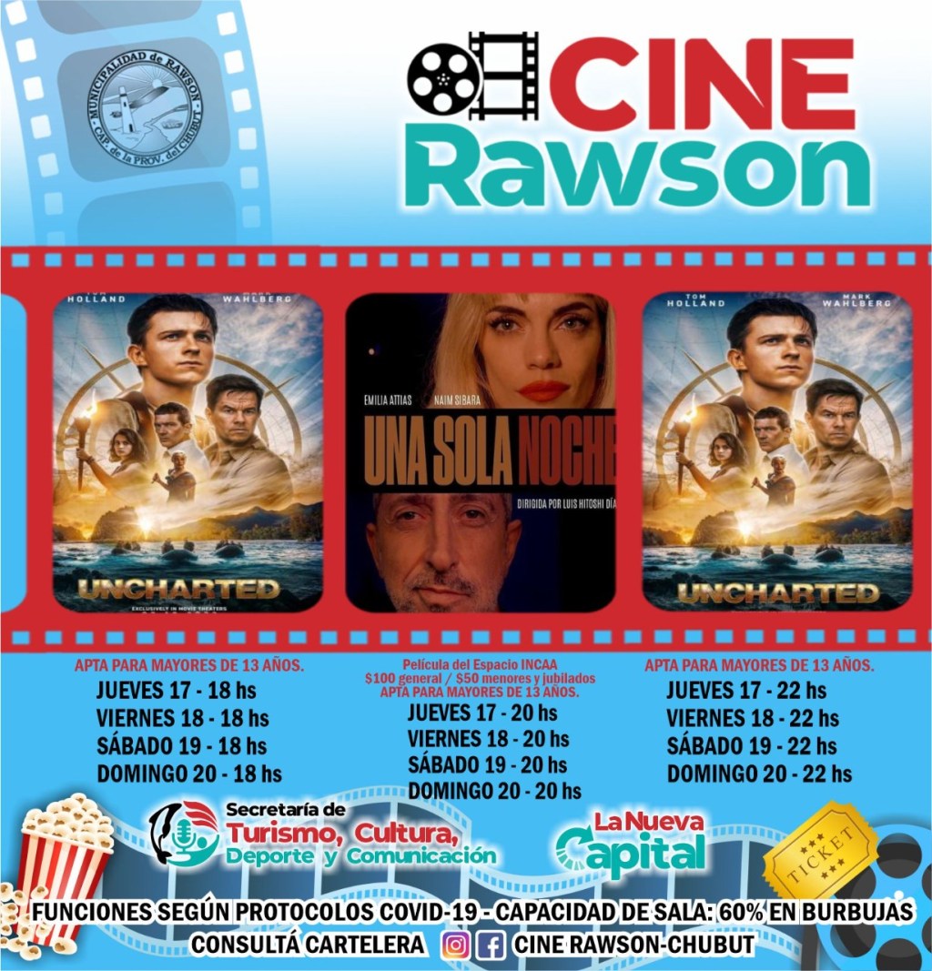 #DATO | Dos nuevos estrenos en el Cine Teatro de&nbsp;Rawson