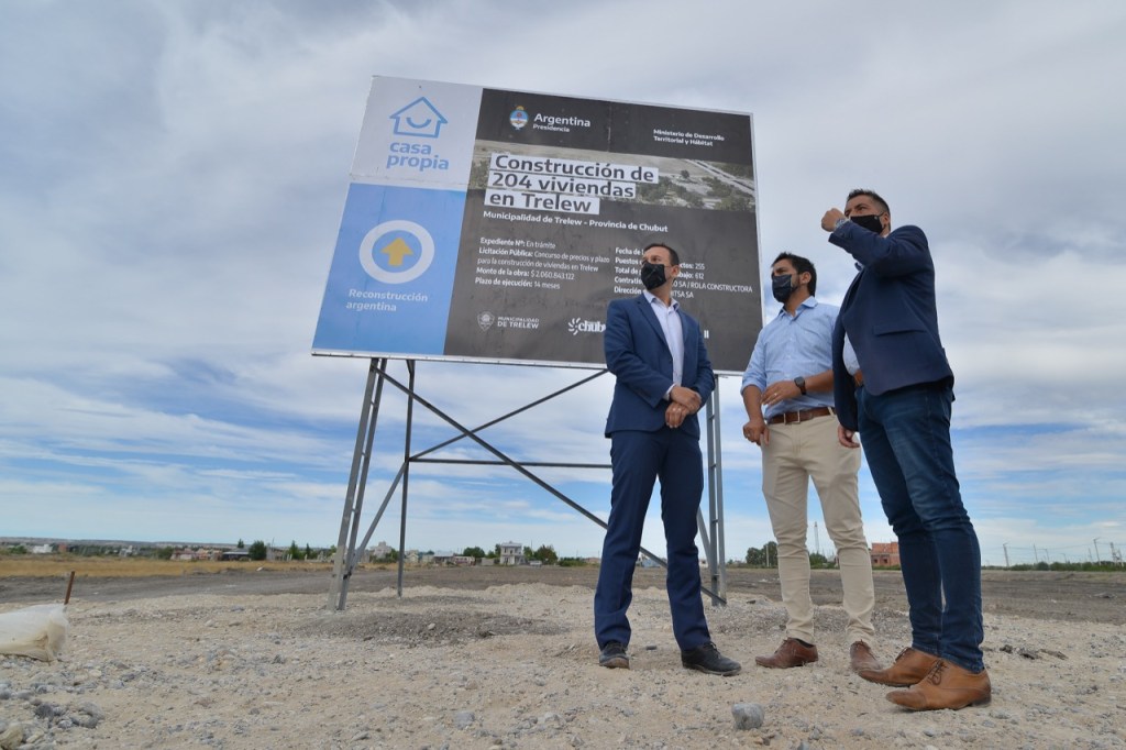 #TRELEW | Se inició la construcción del primer barrio de Pro.Cre.Ar. en&nbsp;Trelew
