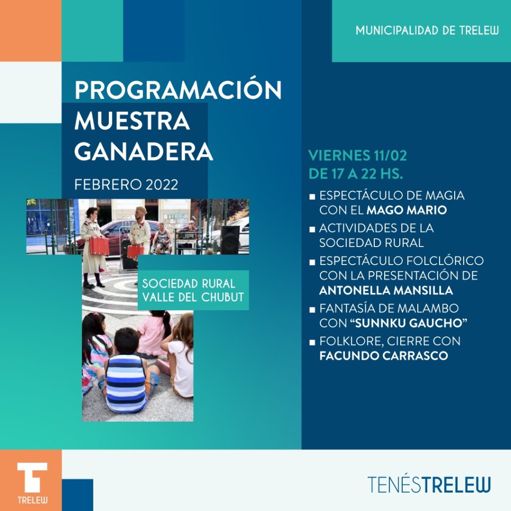 #TRELEW | ESPECTÁCULOS ARTÍSTICOS EN LA EXPO&nbsp;GANADERA