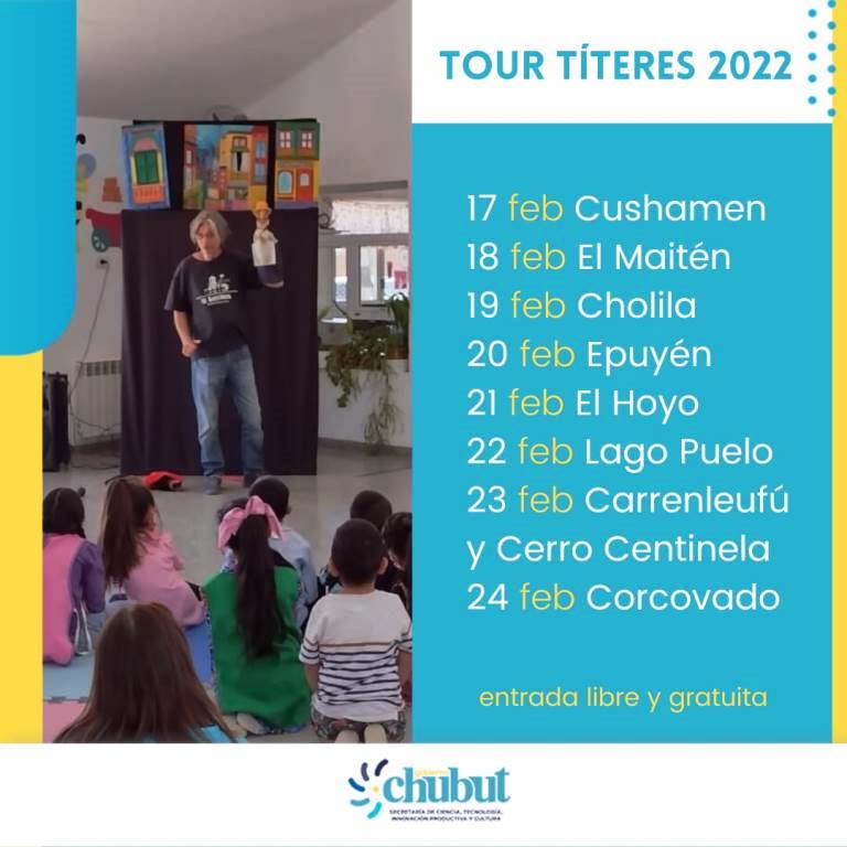 #DATO | El Gobierno del Chubut pone nuevamente en marcha la Gira de títeres&nbsp;2022