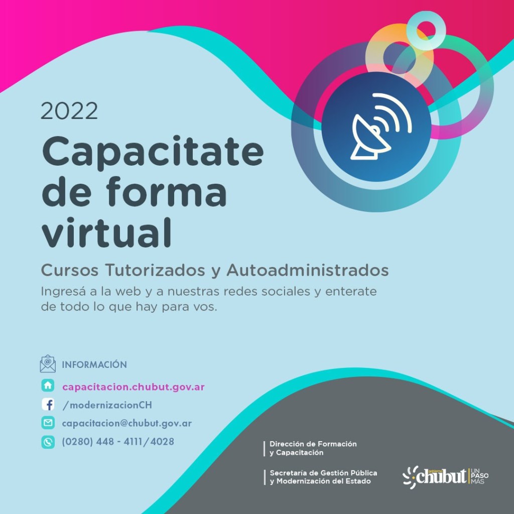 #CHUBUT | Relanzamiento de la plataforma virtual para capacitaciones&nbsp;gratuitas
