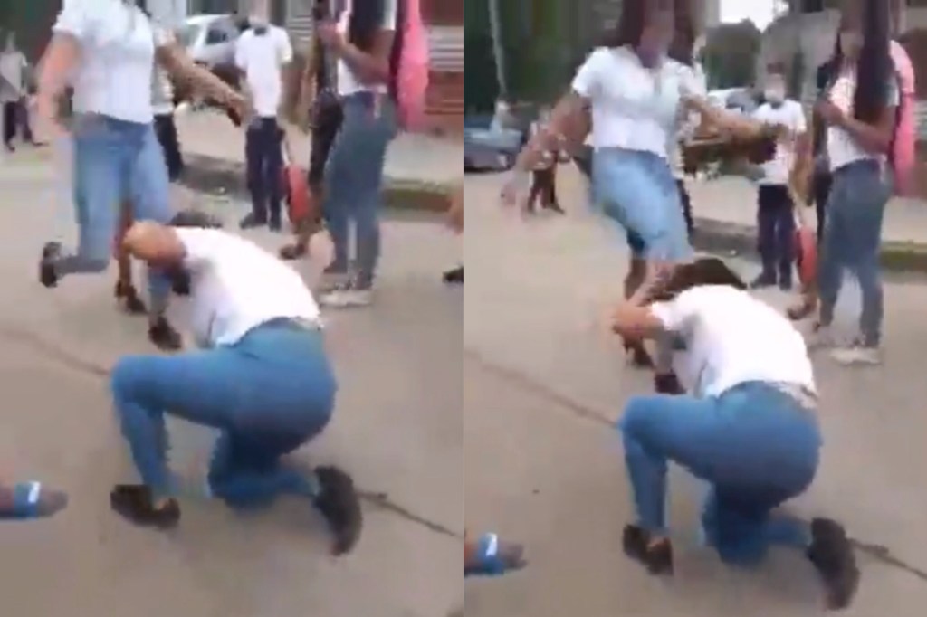 #VIDEO | SALVAJE: GOLPEÓ A SU COMPAÑERA DE COLEGIO Y LA DEJÓ&nbsp;INCONSCIENTE