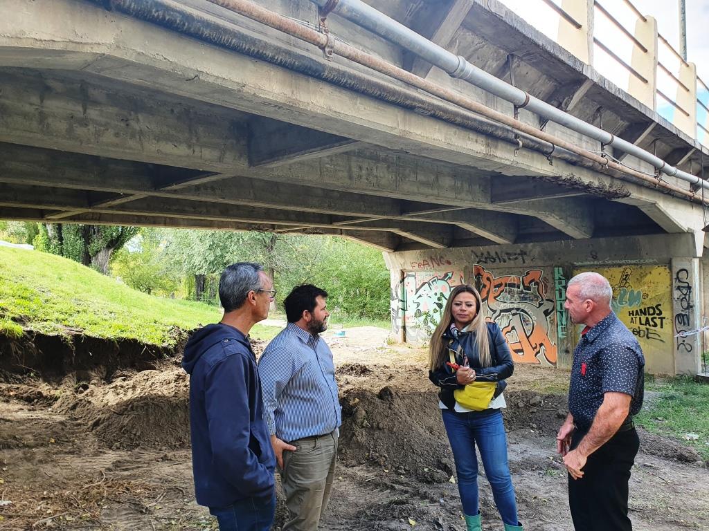 #CHUBUT | SUPERVISAN LOS TRABAJOS EN EL PUENTE DE&nbsp;GAIMAN