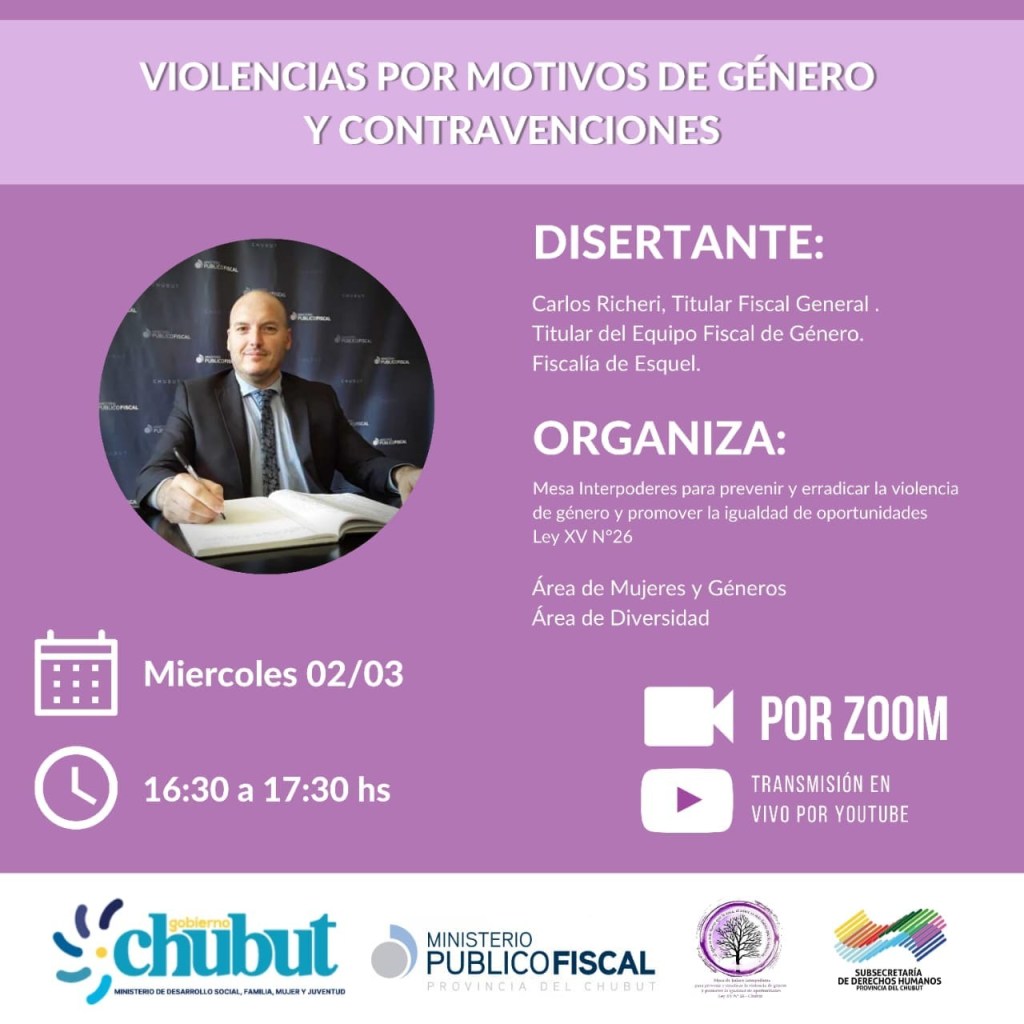 #DATO | CHARLA SOBRE «VIOLENCIAS POR MOTIVOS DE GÉNERO Y CONTRAVENCIONES»